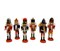 Christmas Nutcracker Set. Wizardi Classic Wooden Festive Decoration F07M14-7-N01382